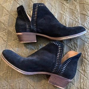 Lucky Brand black suede booties